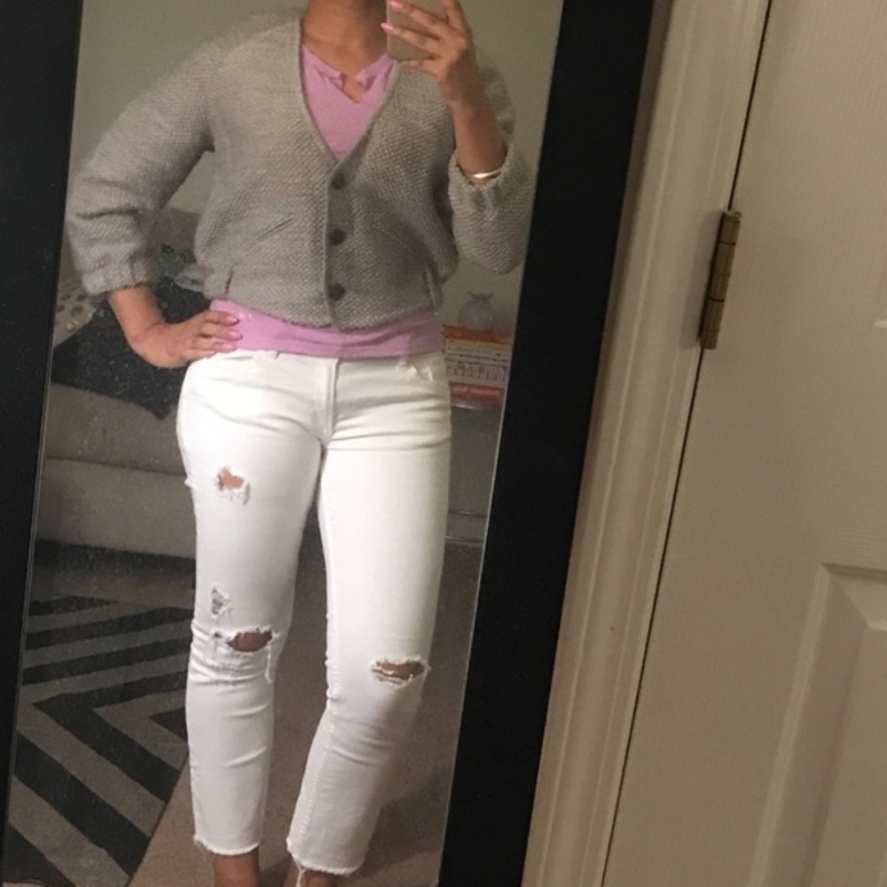 Anthropologie cropped jacket by Elevenses